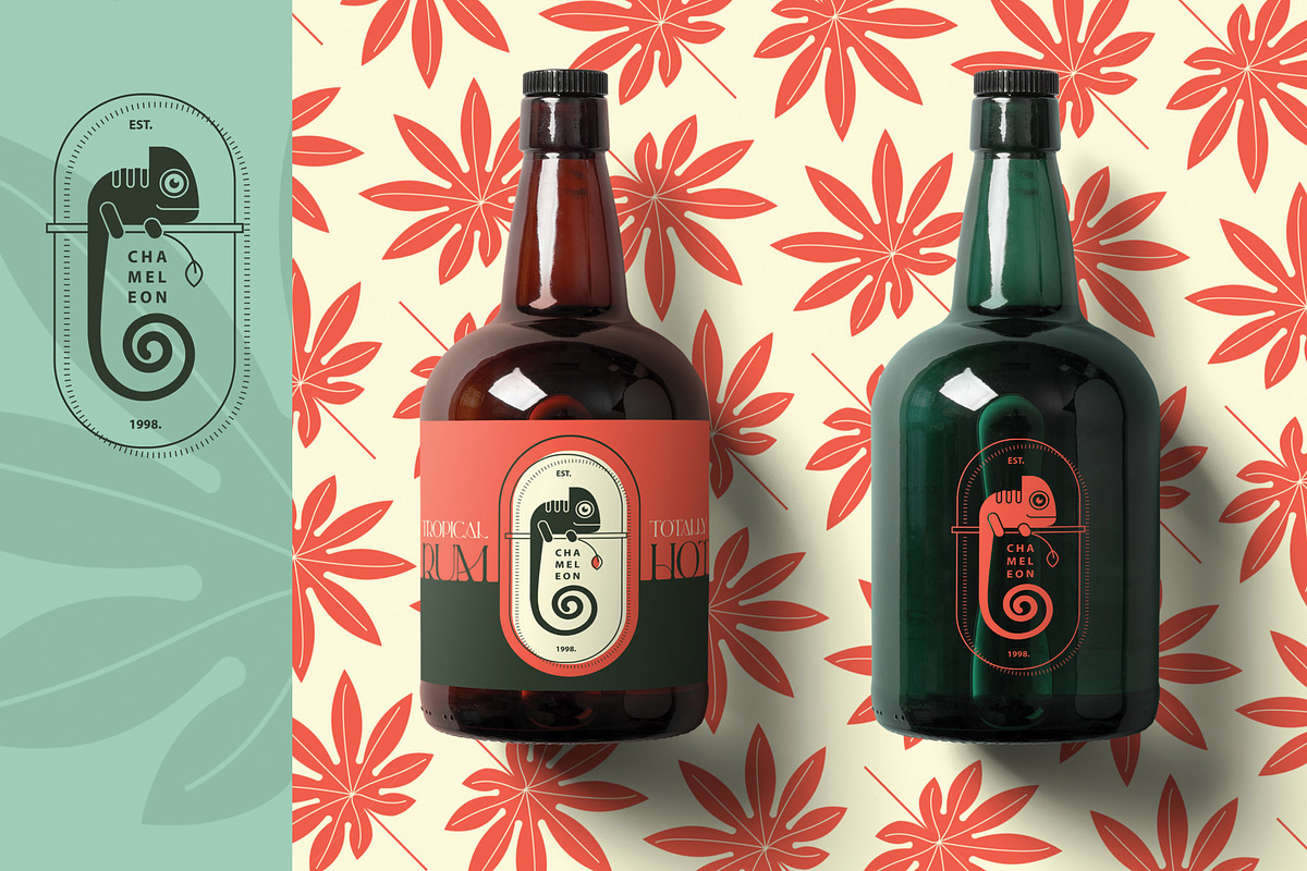 Tropical Logos and Patterns, a Branding & Logo Template by Polar Vectors (Photo 11 of 16)