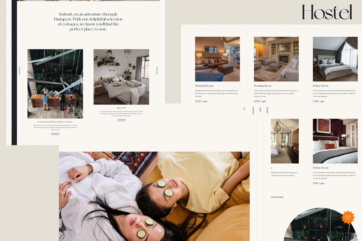 Hostel - Hotel & Restaurant Template, an UI Kit Template by YoArts (Photo 4 of 5)