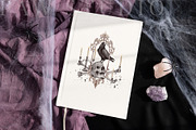 Halloween Journal Mockup Notebook, an Advertising Mockup by PawMockups (Thumbnail 5 of 10)