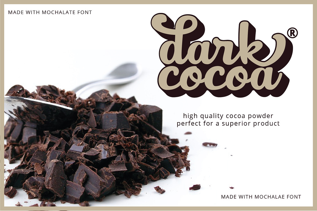 Mochalate | sweet & delicious font preview 5
