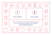 Care Instructions Line Icons, an Outline Icon by Made by Made (Thumbnail 4 of 8)