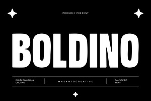 Boldino – Playful Bold Sans Serif Fo