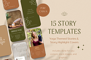 Bloom Yoga Earth Canva Template, a Social Media Template by The Inspired Brand (Thumbnail 5 of 6)
