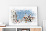 Canvas Watercolor Paint Art Effect, an Action Add-On by MRI STUDIO (Thumbnail 3 of 16)