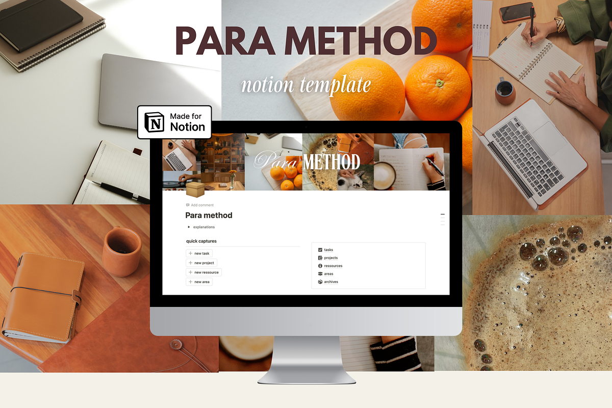 PARA method - Notion template, an App Template by Iasan Design (Photo 4 of 14)