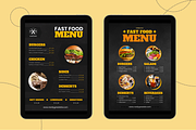 5 Fast Food Menu Templates Canva, a Templates & Theme by TemplateCastleStore (Thumbnail 4 of 9)
