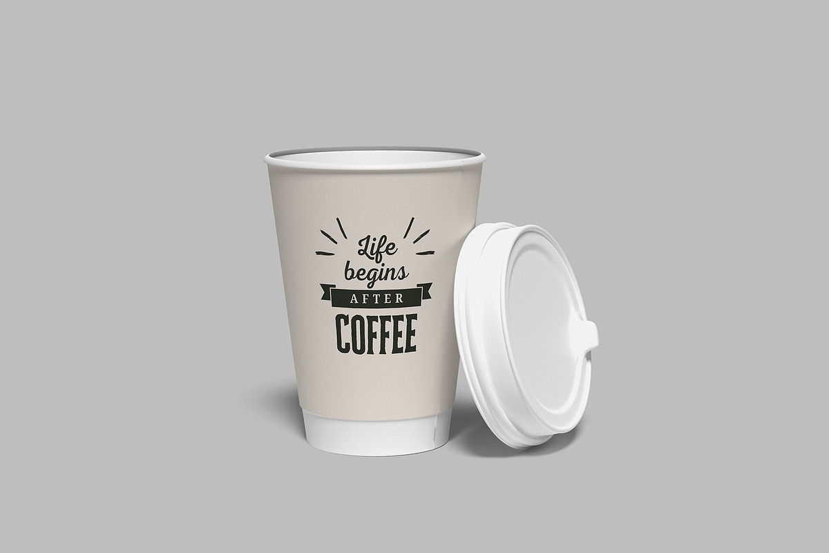 Coffee Cup Mockup, a Packaging Mockup by Bangdastudio (Photo 2 of 10)