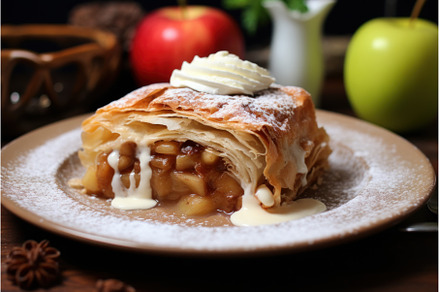 Scrumptious Delicious apple strudel, a Food & Drink Photo by Ylivdesign