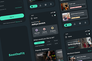 Gym Workout App UI Kits