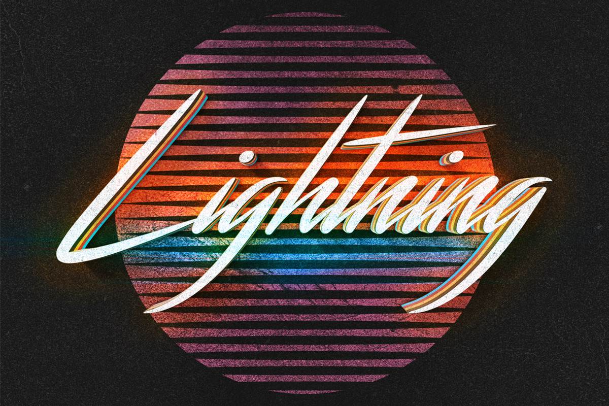 80s Text Effects Vol.2, a Layer Style Add-On by Graphicdome