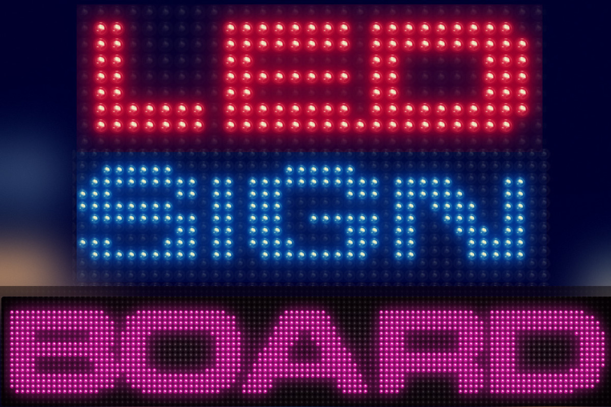 Led Sign Board Generator, an Action Add-On by Creative Graphics (Photo 2 of 7)