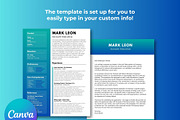 Modern Resume Cover Letter Template, a Resume Template by Melanie Peterson (Thumbnail 2 of 3)