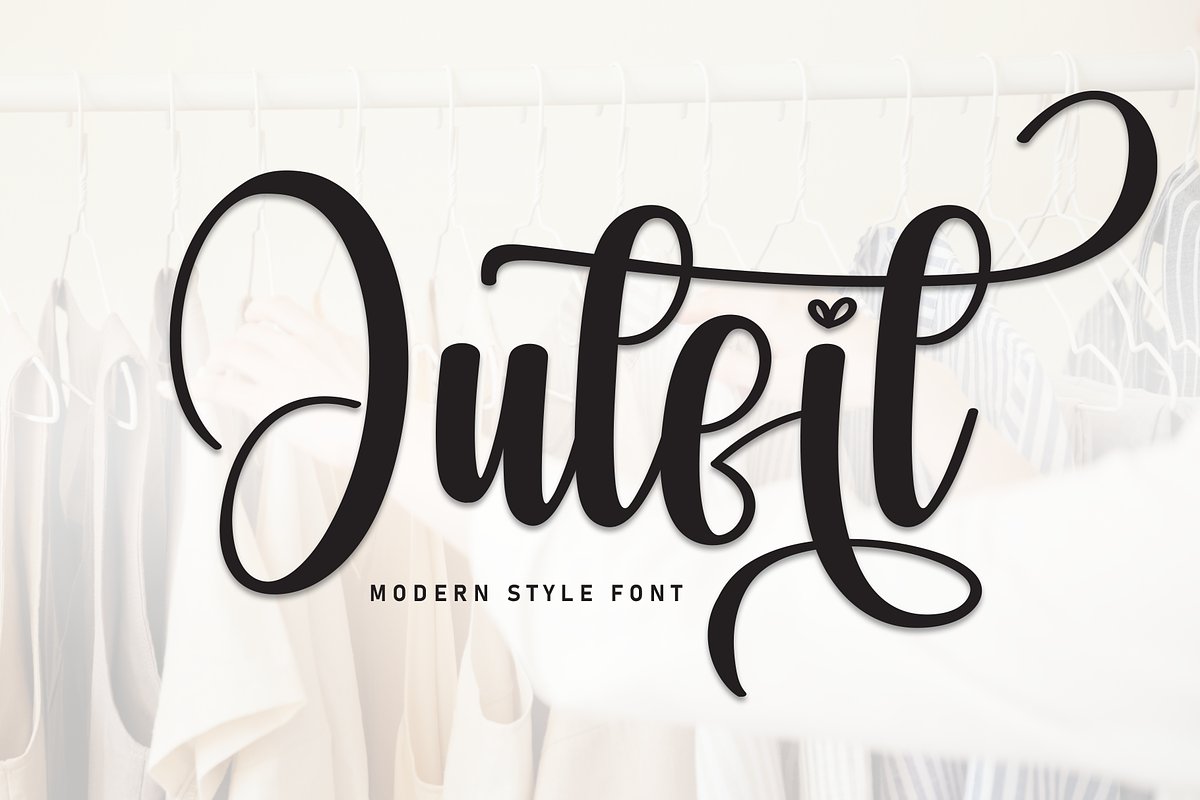 Outfit | Script Font, a Handwritten Font by Scratchones (Photo 1 of 9)