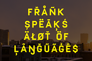 Frank - Display sans with 20 fonts, a Sans Serif Font by Great Scott! (Thumbnail 7 of 8)