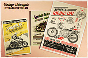 Vintage Motorcycle Flyer & Poster, a Flyer Template by The Design For Co. (Thumbnail 4 of 4)