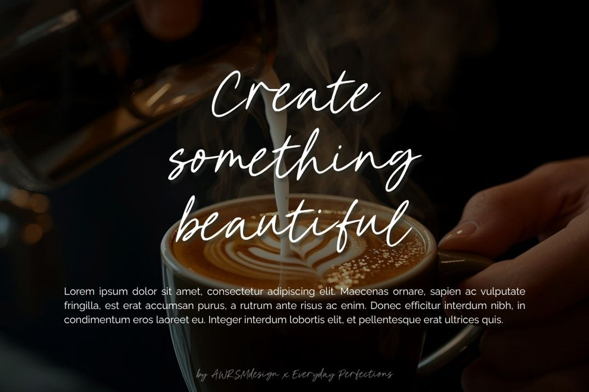 Kervano | A Modern Script Font, a Script Font by Everyday Perfection (Photo 5 of 5)