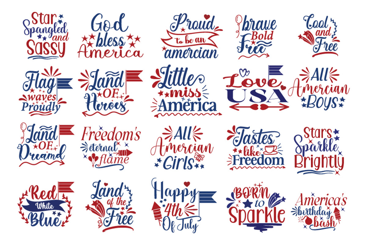 4th of July SVG & PNG Design Bundle, an Object Graphic by Creative Arslan (Photo 2 of 6)