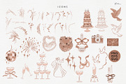 Hand Drawn Wedding Clipart Bundle, an Illustration by ollalya (Thumbnail 3 of 10)