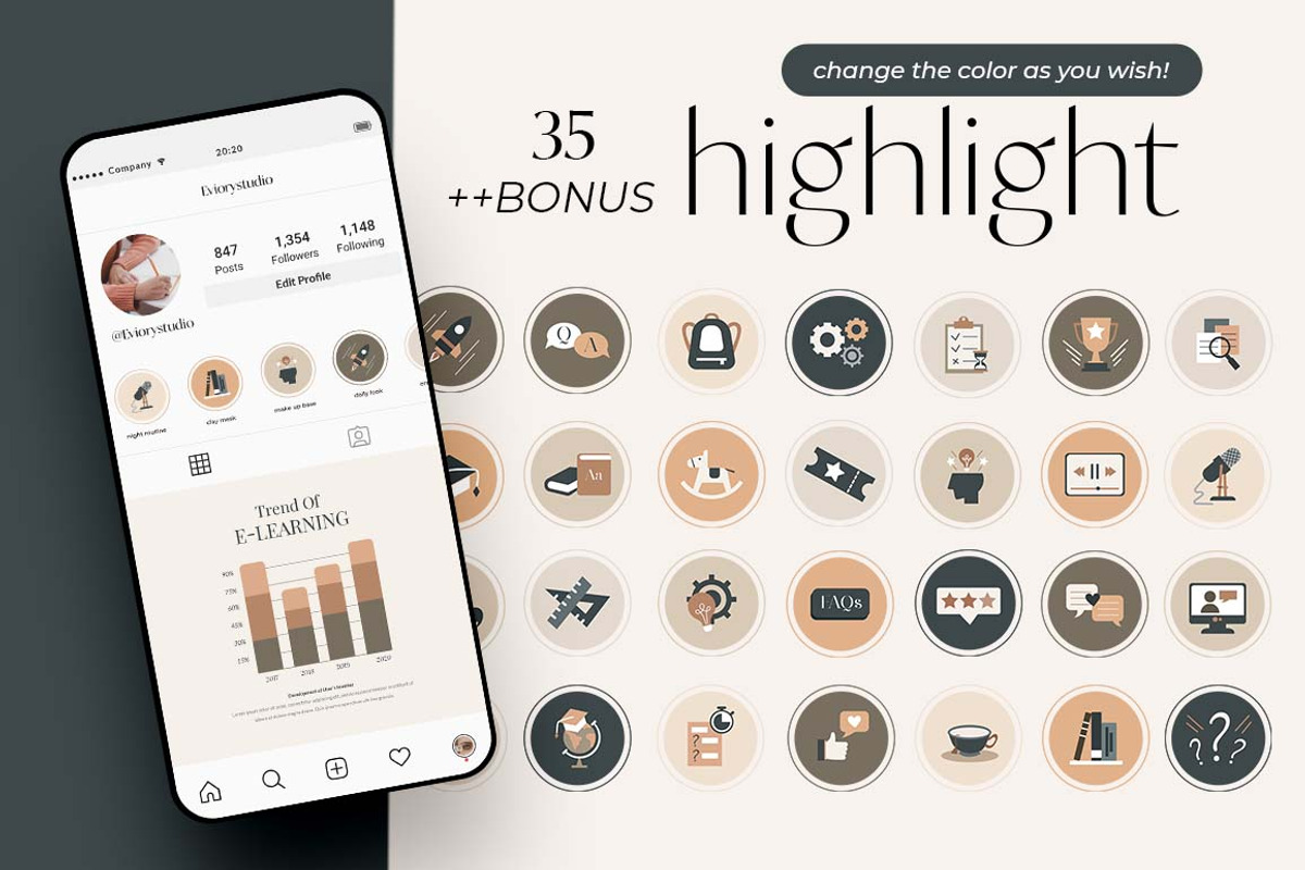 Instagram For eCourse Coach CANVA PS, a Social Media Template by Eviory (Photo 4 of 56)