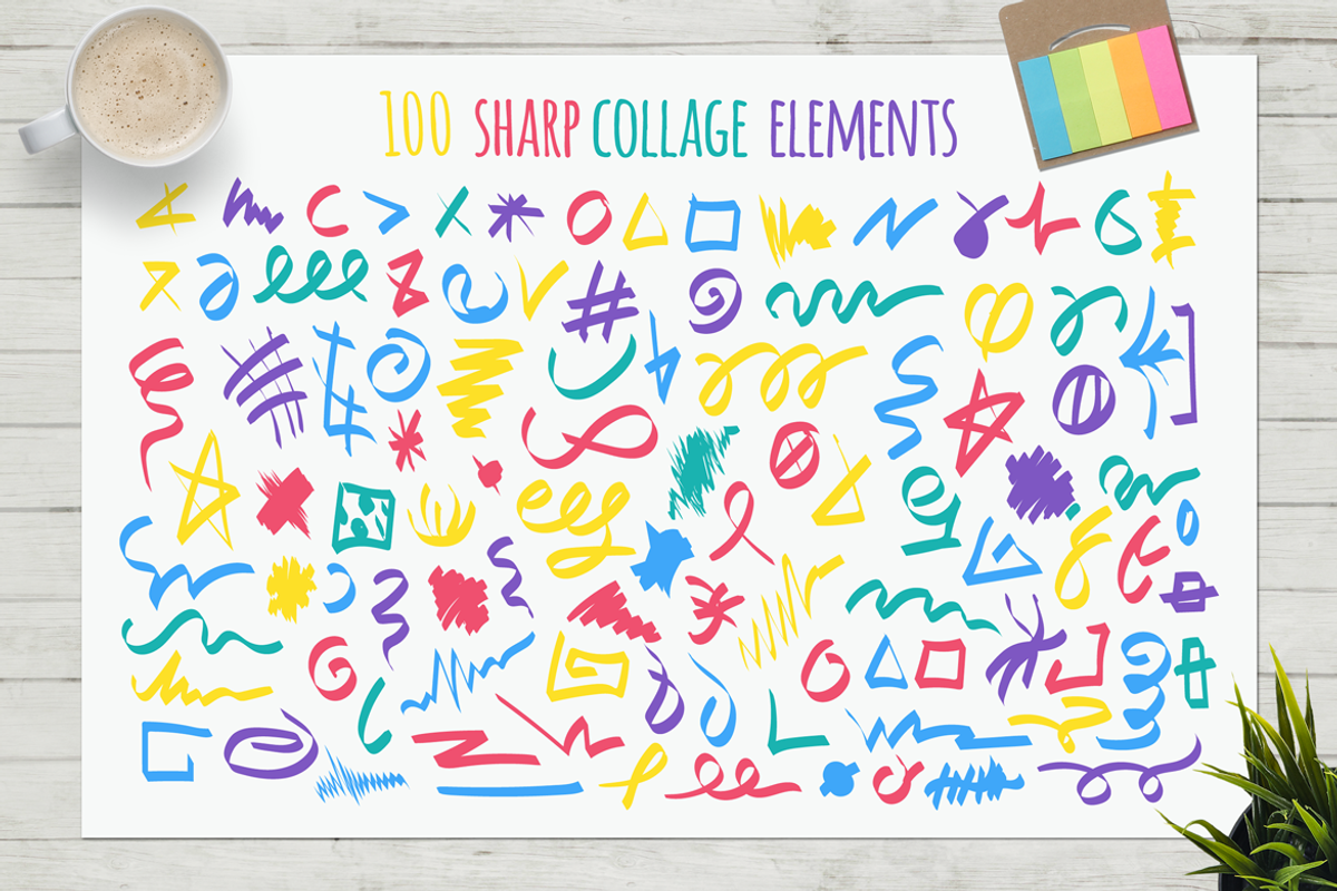 Funny Collage Kit, an Object Graphic by barsrsind (Photo 10 of 14)