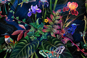Tropical paradise. Midnight green, a Pattern Graphic by OlgaSoi007 (Thumbnail 5 of 8)