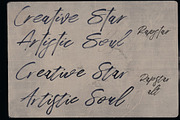 Rapstar Brush & SVG Font, a Script Font by Cruzine (Thumbnail 9 of 13)