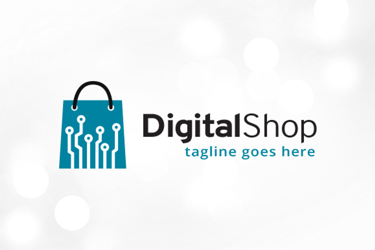 Digital Shop Logo Template, a Branding & Logo Template by gunaonedesign