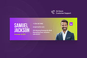 Modern Email Signature Template, a Social Media Template by Digifrnd (Thumbnail 4 of 5)
