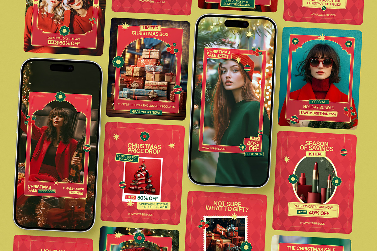 Christmas Sale Instagram Templates, a Social Media Template by Supanium Studio (Photo 5 of 5)