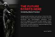 Kycron - Futuristic Sans Font Family, a Sans Serif Font by Sekyra Lab (Thumbnail 5 of 13)