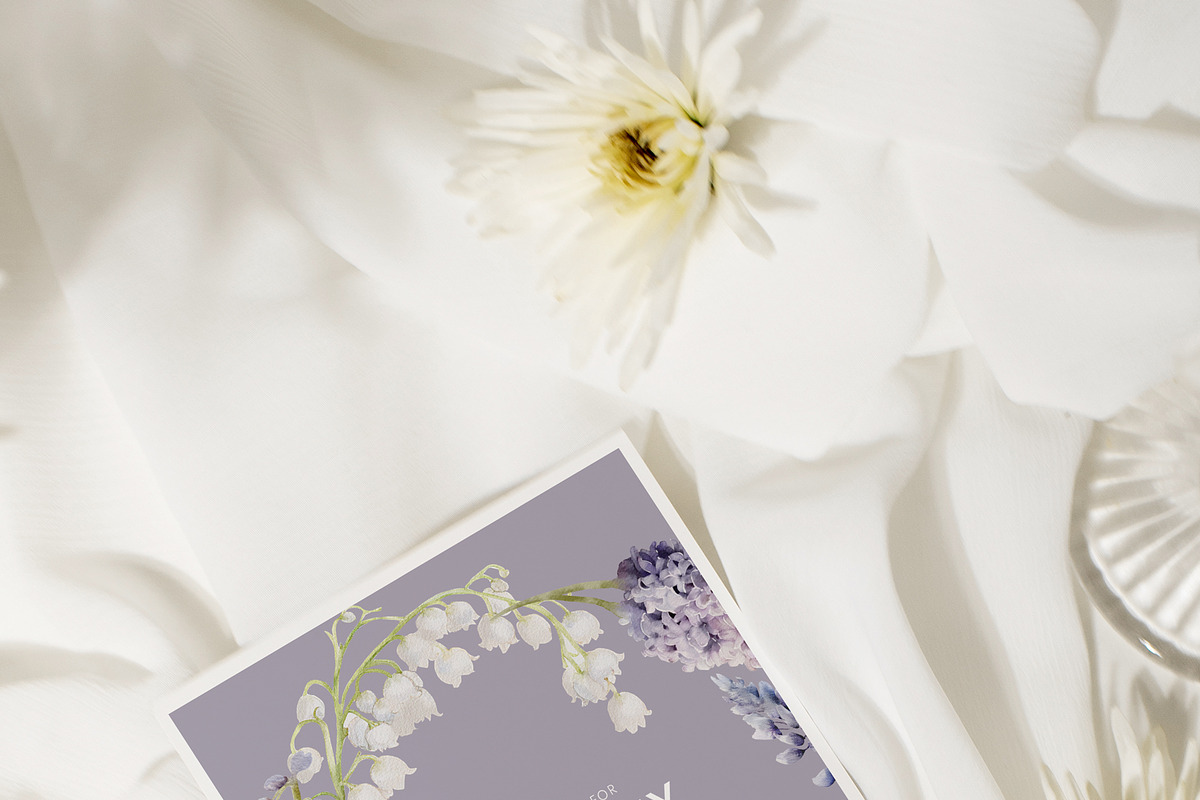 EUPHORIA Purple Watercolor Florals, a Decorative Illustration by Muse Artist (Photo 8 of 12)