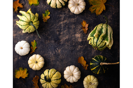 Autumn fall background with pumpkins, a Holiday Photo by Yulia Furman
