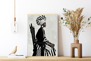 African Royalty Queen Wall Art, a Person Illustration by PrintablesByFranklyn (Thumbnail 6 of 6)