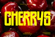 Cherrys - Modern Sans Serif Font, a Sans Serif Font by Pian45 Studio (Thumbnail 1 of 6)