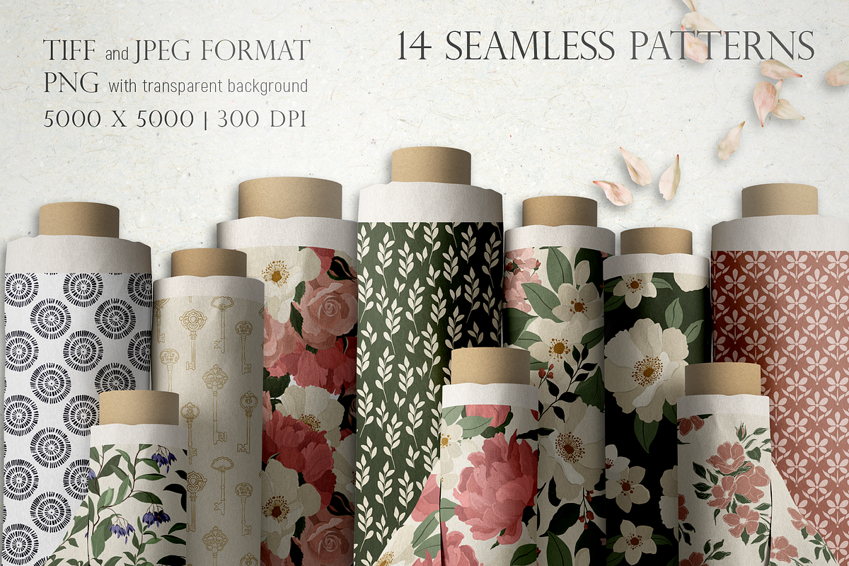 Secret Garden. Patterns Collection., a Pattern Graphic by Alena Zaytseva (Photo 5 of 10)