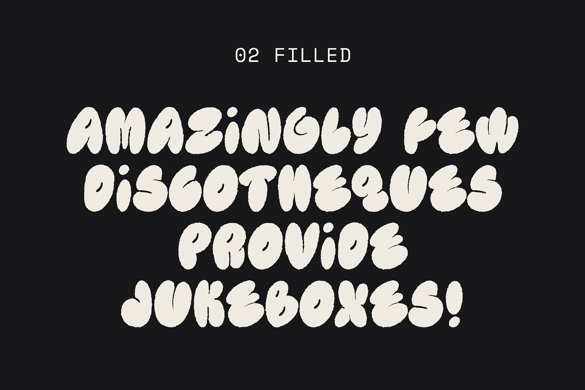 NOPPO — hand-drawn bubbly typeface, a Handwritten Font by Studio Noppo (Photo 4 of 9)