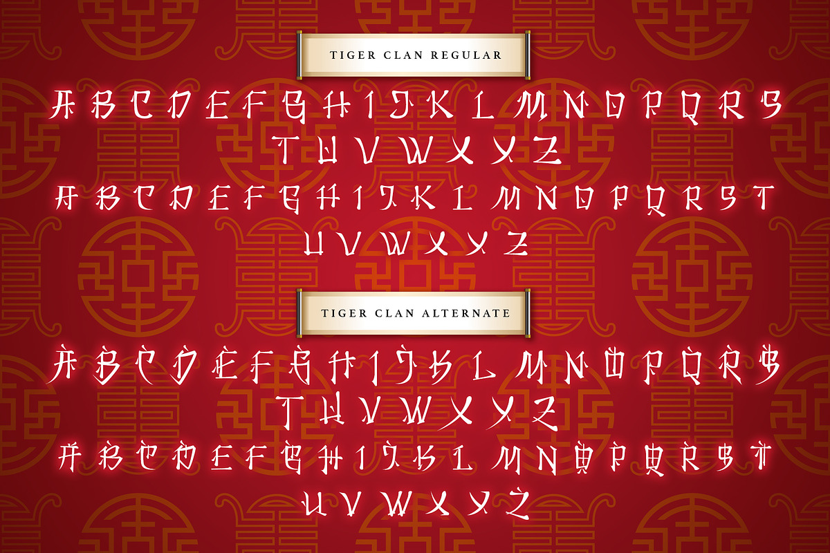 Tiger Clan, a Symbol Font by Burntilldead (Photo 4 of 11)