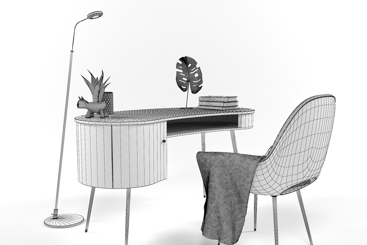 Home office 1311, a Furniture 3D Model by inDahouze (Photo 11 of 11)