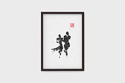 Ever After sumi-e painting, a Background Graphic by Quetzal Art (Thumbnail 3 of 4)