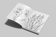 Wild Flowers Coloring Page, a Graphic by Forhadx5 (Thumbnail 2 of 15)
