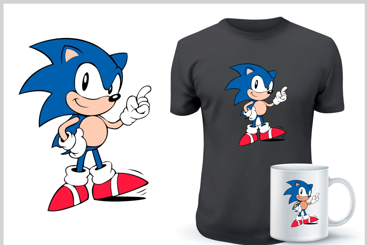 Sonic the Hedgehog vector, an Object Illustration by Car Wrap design