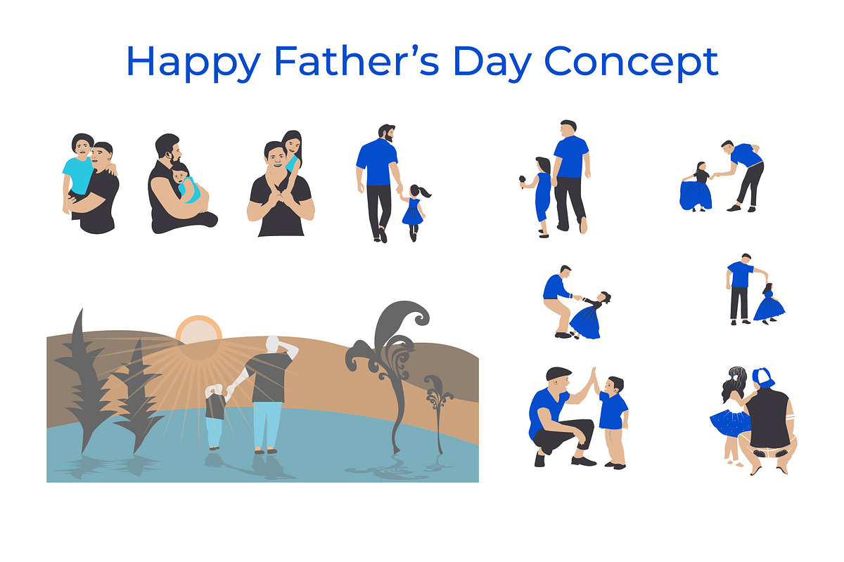 Happy Father’s Day Concept, an Illustration by Lakhan1998 (Photo 2 of 2)