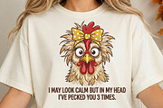Funny Chicken Pecked You PNG, an Object Illustration by DreamCafeArt (Thumbnail 4 of 6)
