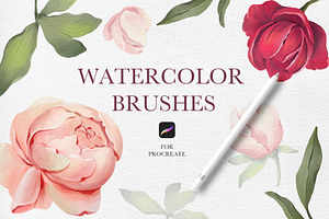 Watercolor brushes for Procreate