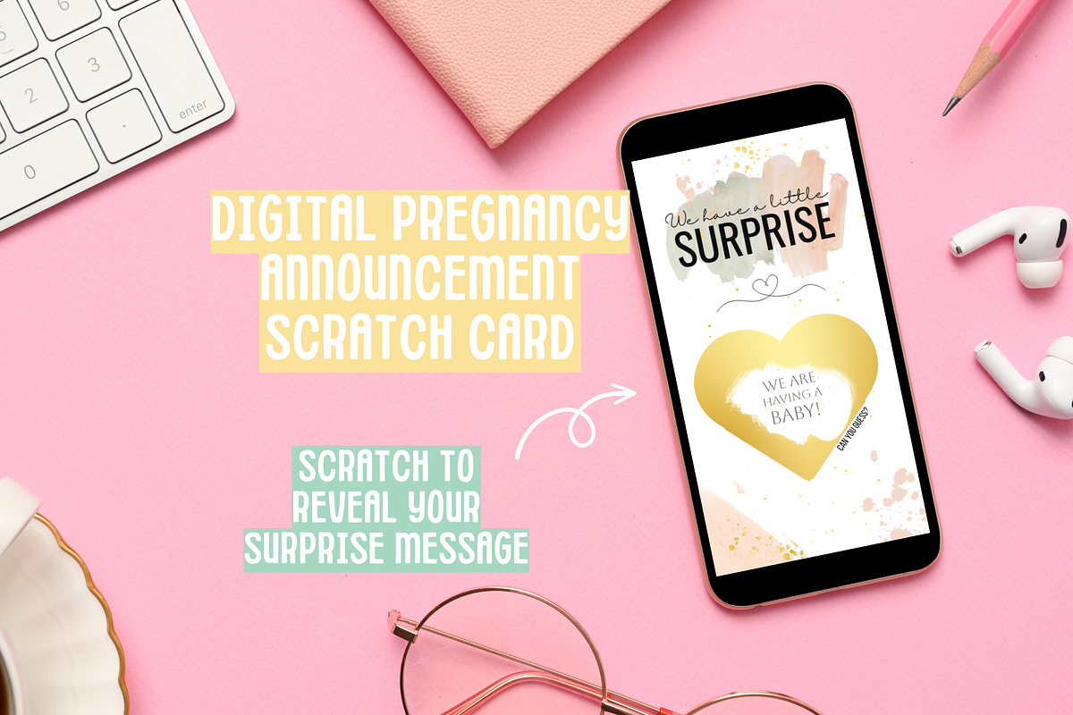 Pregnancy Reveal Scratch Card, an App Template by SunshineStudioBoutique (Photo 1 of 7)