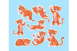 Leopard. cute cartoon panther or, an Animal Illustration by Onyx
