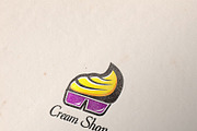 Cream Shop Logo Template, a Branding & Logo Template by Raj Shop (Thumbnail 1 of 5)
