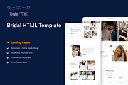 Bridal - Wedding Website Template, a HTML Template by TNCFlow (Thumbnail 1 of 5)