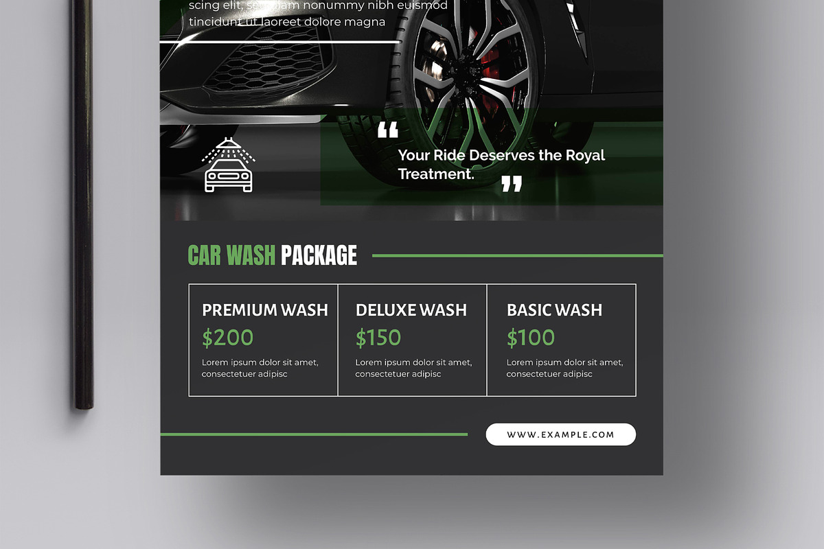 Modern Auto Detailing Service Poster, a Flyer Template by MightyDesign (Photo 5 of 8)