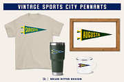 100 Vintage Sports City Pennants, an Object Graphic by Brian Ritter Design (Thumbnail 3 of 7)
